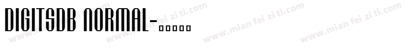 DigitsDB Normal字体转换